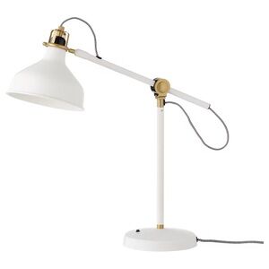 IKEA Desk Lamp with Gold Accents